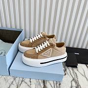 Prada Milano Low Low White Brown - 6