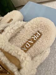 Prada Shearling Slippers Cognac - 4