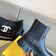 FENDI Boots Leather Black - 4