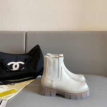 FENDI Boots Leather Sole White