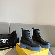 FENDI Boots Leather Sole Black Laces - 1