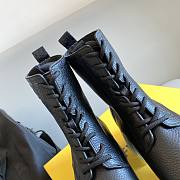 FENDI Boots Leather Sole Black Laces - 2