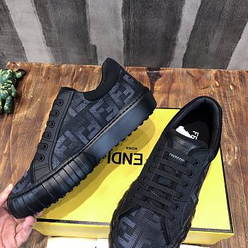 FENDI Fabric Low-Tops - Black