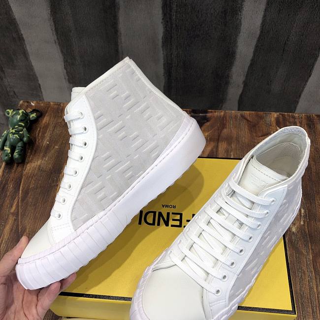 FENDI Fabric High-tops - White - 1