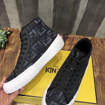 FENDI Fabric High-tops Black White