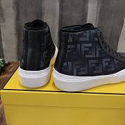 FENDI Fabric High-tops Black White - 5