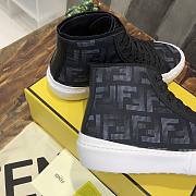 FENDI Fabric High-tops Black White - 3