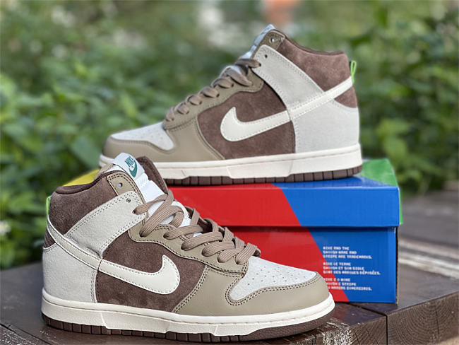 Nike Dunk High Light Chocolate DH5348-100  - 1