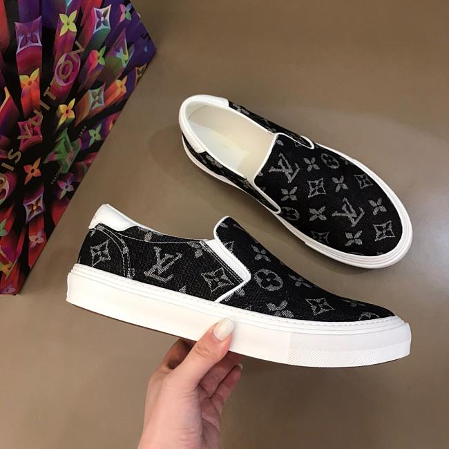 LV Ollie Trocadero Sneaker Black White - 1