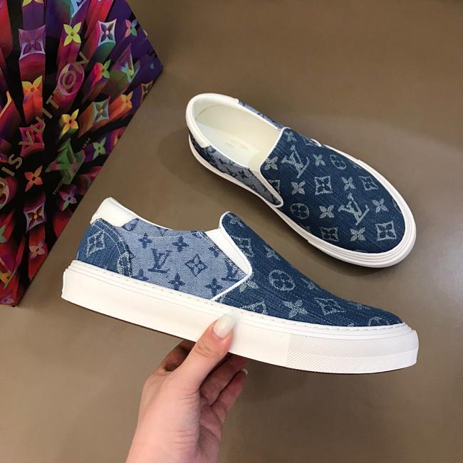 LV Ollie Trocadero Sneaker Blue White - 1