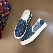 LV Ollie Trocadero Sneaker Blue White - 3