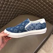 LV Ollie Trocadero Sneaker Blue White - 4