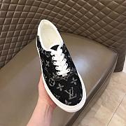 LV Ollie Trocadero Laces Sneaker Black White - 5