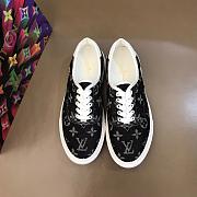 LV Ollie Trocadero Laces Sneaker Black White - 3