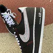 Nike Air Force 1 Low Schematic Black White Bright Crimson CU6646-001 - 6