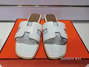 Hermes  Slippers White - 2