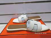 Hermes  Slippers White - 5