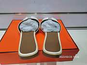 Hermes  Slippers White - 4