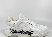 OFF-WHITE Out Of Office OOO Low Tops For Walking White Black OMIA189R21LEA0020101 - 3