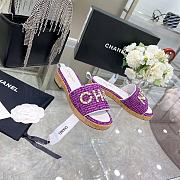 Chanel Lady Sandals Purple - 5