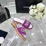 Chanel Lady Sandals Purple - 6