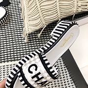 Chanel Lady Sandals Black White  - 6