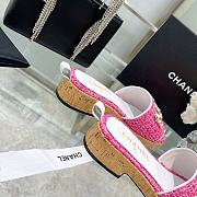 Chanel Lady Sandals Dark Pink  - 2