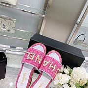 Chanel Lady Sandals Dark Pink  - 4