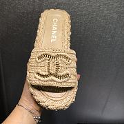 Chanel Lady Sandals Logo Beige - 2