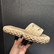 Chanel Lady Sandals Logo Beige - 3