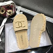 Chanel Lady Sandals Logo Beige - 4