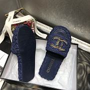 Chanel Lady Sandals Logo Blue - 2