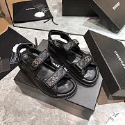 Chanel Lady Sandal Logo Black  - 1