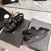 Chanel Lady Sandal Logo Black  - 2