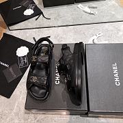 Chanel Lady Sandal Logo Black  - 3