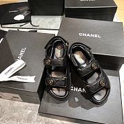 Chanel Lady Sandal Logo Black  - 5