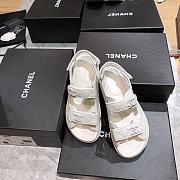 Chanel Lady Sandal Logo White - 2