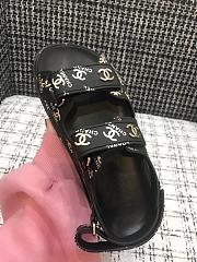 Chanel Sandal Logo Black - 3