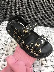 Chanel Sandal Logo Black - 4