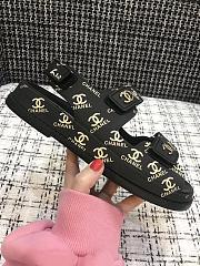 Chanel Sandal Logo Black - 6