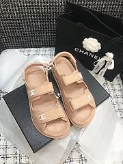 Chanel Sandal Logo Beige - 3