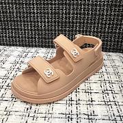 Chanel Sandal Logo Beige - 5