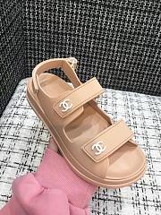 Chanel Sandal Logo Beige - 6