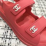 Chanel Sandal Logo Red - 2