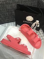 Chanel Sandal Logo Red - 4