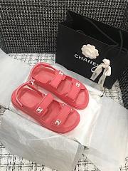 Chanel Sandal Logo Red - 5