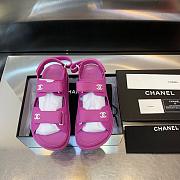 Chanel Sandal Logo Purple - 1