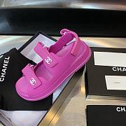 Chanel Sandal Logo Purple - 3