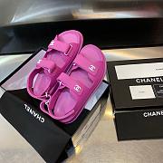 Chanel Sandal Logo Purple - 4