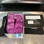 Chanel Sandal Logo Purple - 5